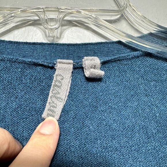 Caslon Cardigan Sweater Floral Blue Button Up Cashmere Blend Knit Womens sz XS - Picture 7 of 8